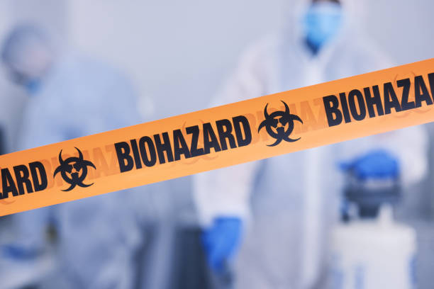 Professional Biohazard Cleanup technician working in Moreland, GA